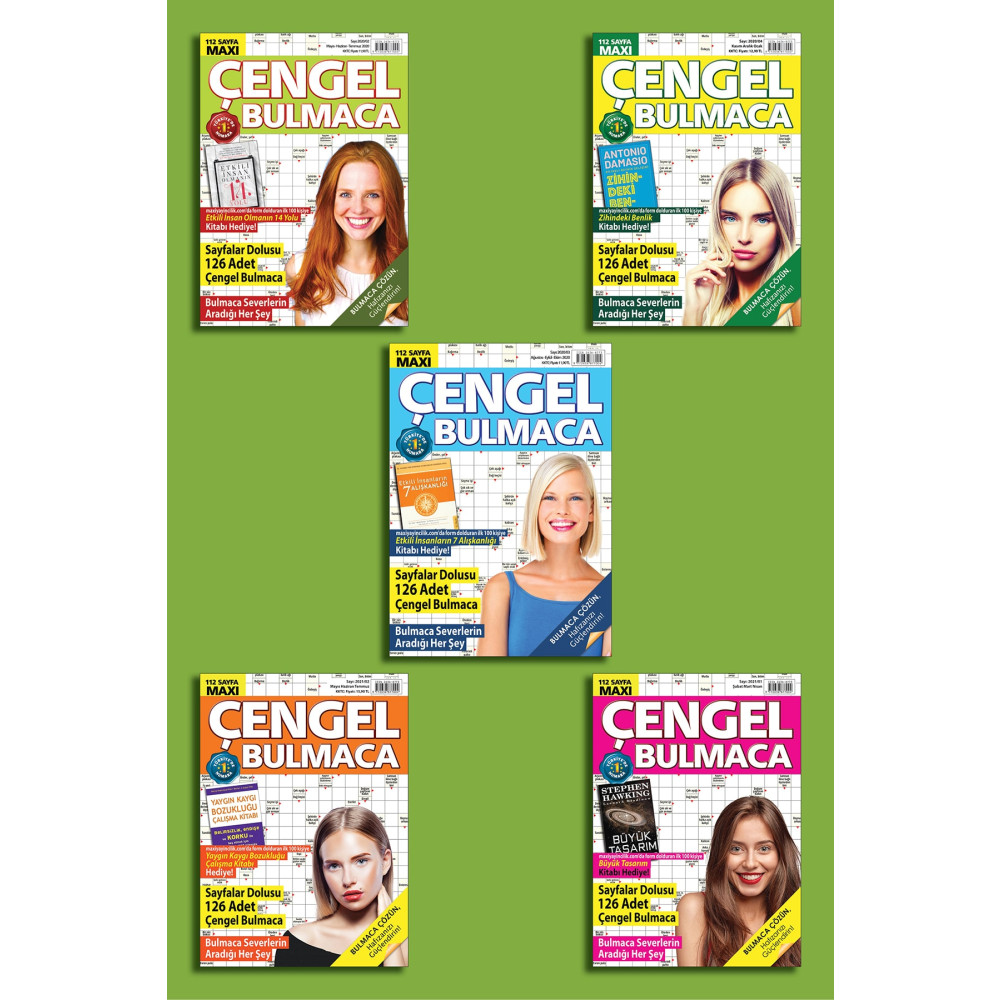 MAXİ Çengel Bulmaca Set-5 Kitap 560 Sayfa Hobi Fiyatı