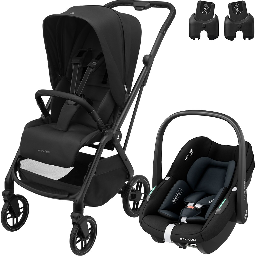 Maxi-Cosi Leona2-Pebble S Tek Elle Katlanabilen Ultra Kompakt Çift Yönlü Seyahat Sistem Bebek Arabası Black Bebek Arabası ve Pusetler Fiyatı