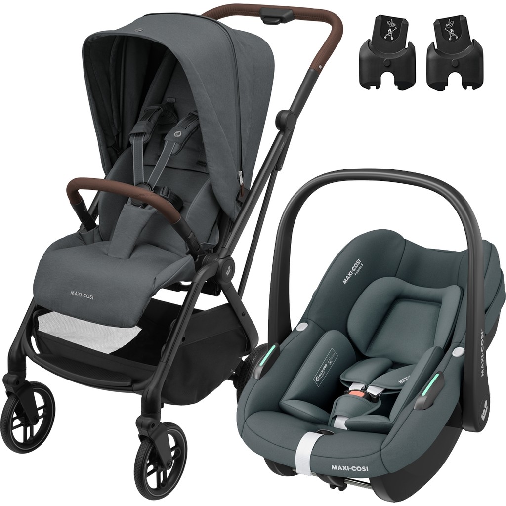 Maxi-Cosi Leona2-Pebble S Tek Elle Katlanabilen Ultra Kompakt Çift Yönlü Seyahat Sistem Bebek Arabası Graphite Bebek Arabası ve Pusetler Fiyatı