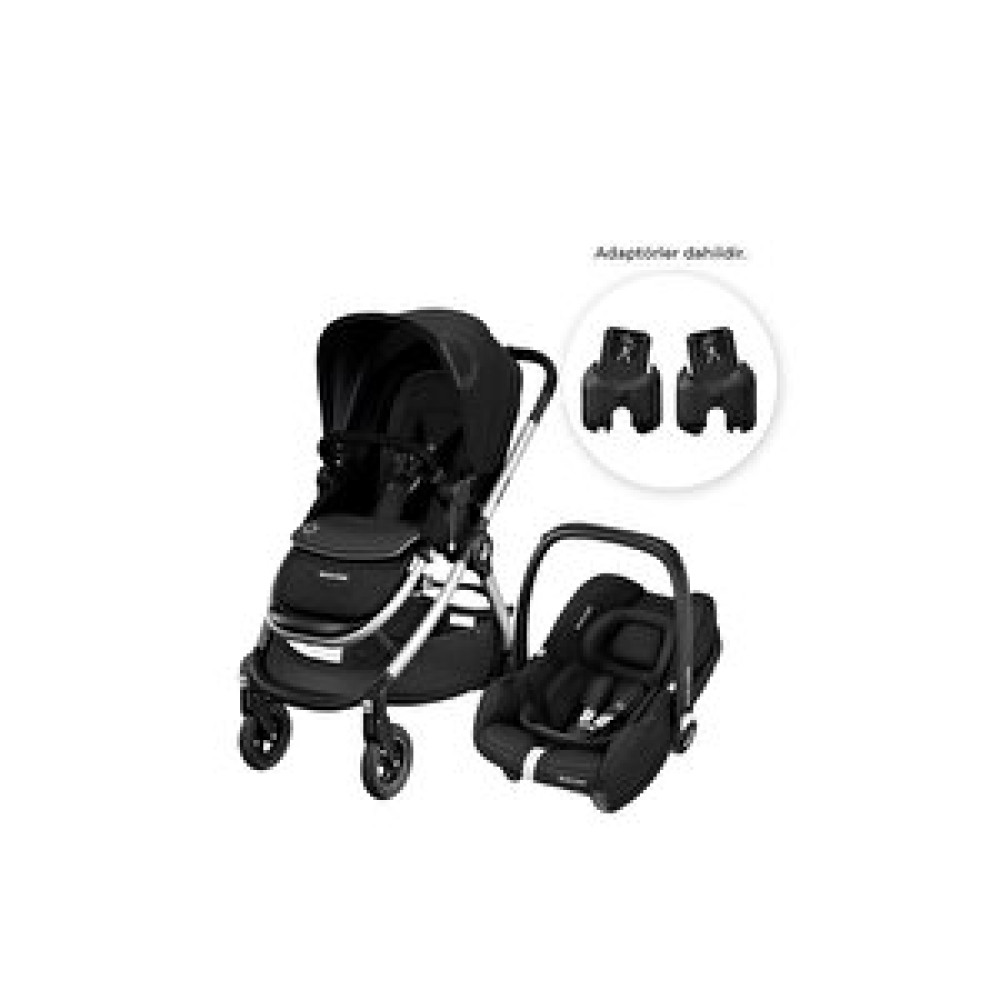 Maxi Cosi Maxi-Cosi Adorra2-Cabriofix I-Size Çift Yönlü Seyahat Sistem Bebek Arabası Essential Black Bebek Arabası ve Pusetler Fiyatı