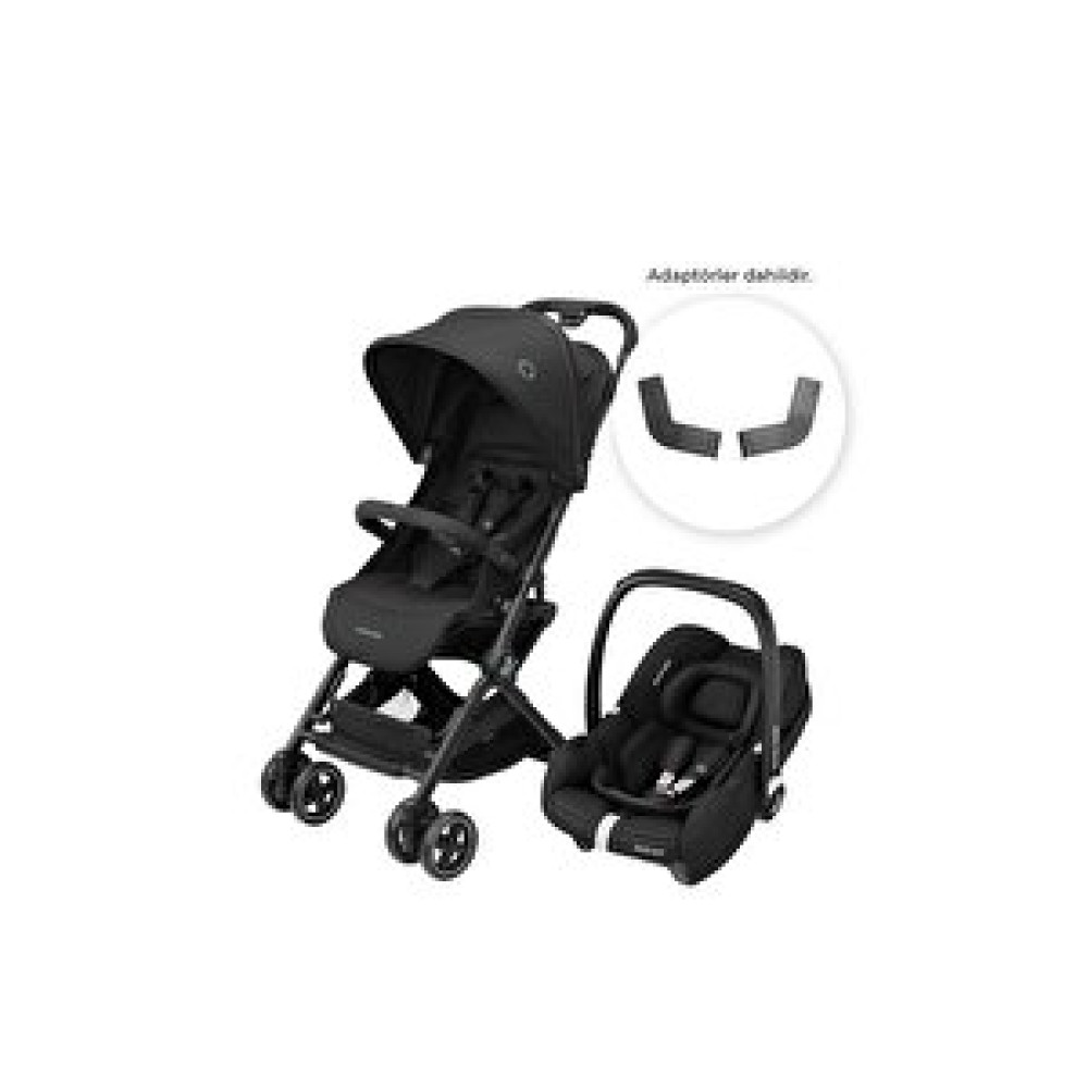 Maxi Cosi Maxi-Cosi Lara2-Cabriofix I-Size Ultra Kompakt Kabin Boy Seyahat Sistem Bebek Arabası Essential Black Bebek Arabası ve Pusetler Fiyatı