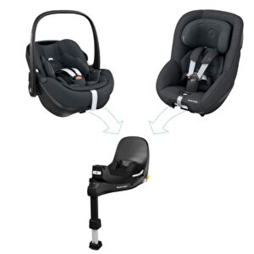 Maxi Cosi Maxi-cosi Slidetech Ailesi. Pebble Ve Pearl 360 Dönebilen Kızaklı İsofix Bazalı 0-13 Kg Ana Kucağı Ve 0-18 Kg Oto Koltuğu Graphite Bebek Oto Koltuğu Fiyatı