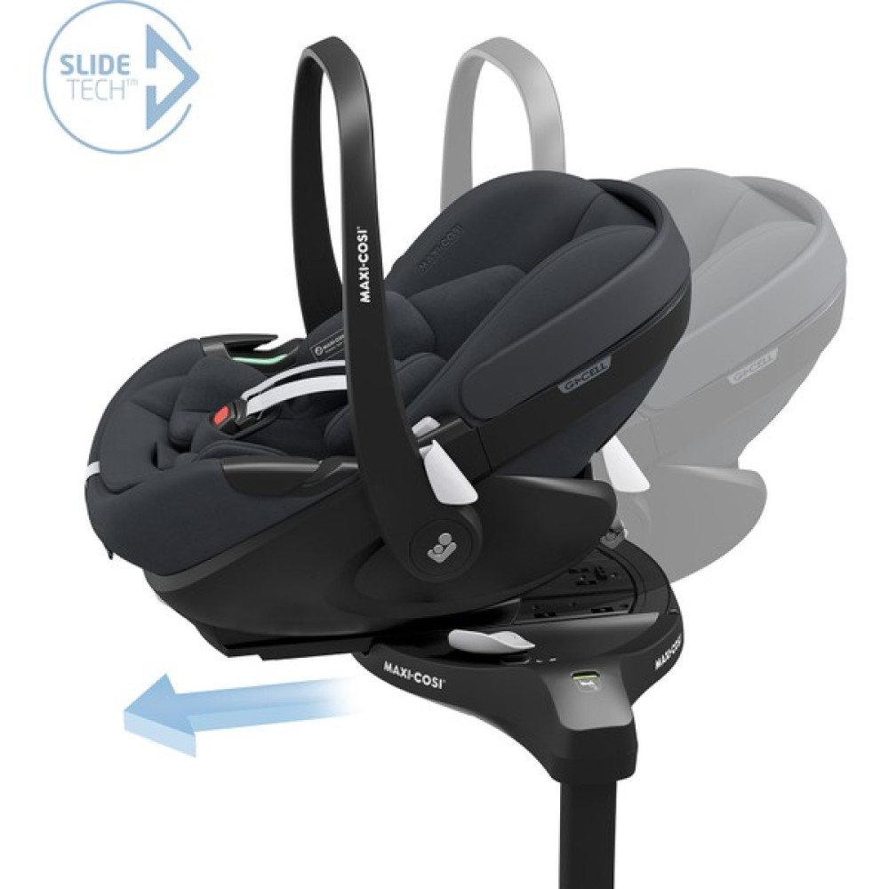 Maxi-Cosi Pebble Slidetech 360 Dönebilen Tam Yatabilen Kızaklı Isofix Bazalı Ana Kucağı ve Oto Koltuğu 0-13 kg Essential Graphite Ana Kucağı Fiyatı