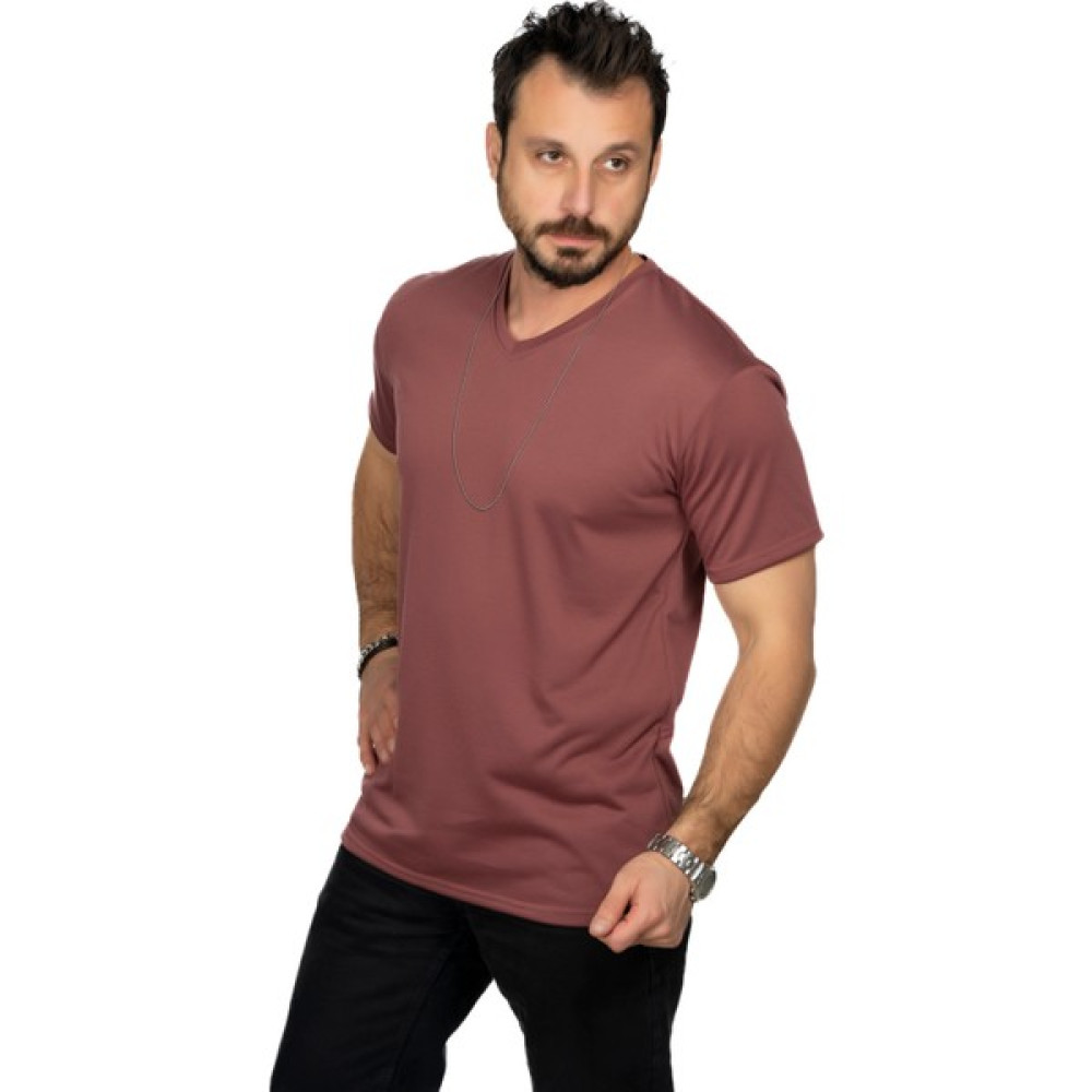 Maxi-Dry Aşırı Terleme Önleyici V Yaka T-Shirt, Ter Sızdırmaz, Çift Katmanlı Erkek T-shirt Fiyatı