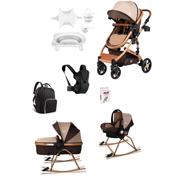 Maxi Taxi 10 Parça Yenidoğan Travel Sistem Bebek Arabalı Ve Anakucağı Aparatlı Gold Set Bebek Arabası ve Pusetler Fiyatı