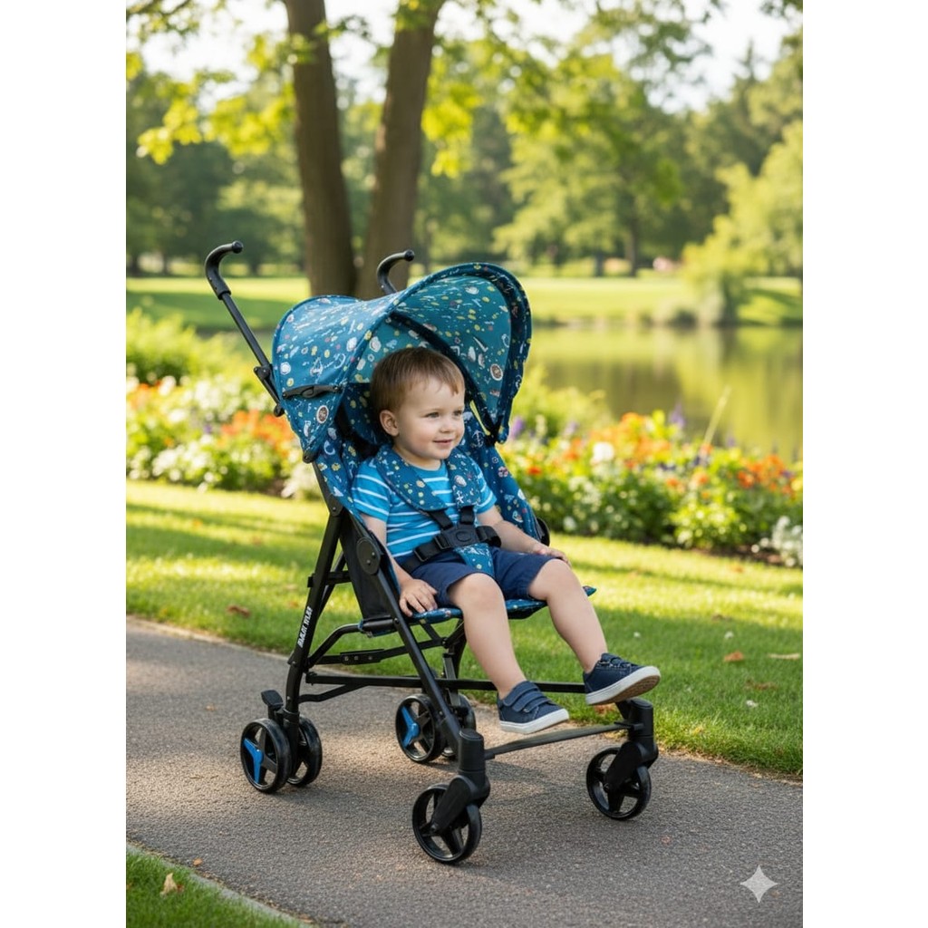 Maxi Taxi Cosmos Baston Bebek Arabası Katlanabilir 23 kg Taşıma Kapasitesi ile Mavi Bebek Arabası ve Pusetler Fiyatı