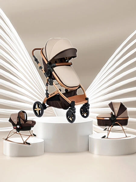 Maxi Taxi Fast Pro Completto 4in1 Gold Kahve Travel Sistem Bebek Arabası Bebek Arabası ve Pusetler Fiyatı