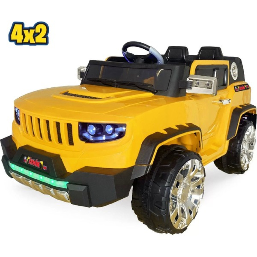 Maxi Taxi Iznik Kumandalı Akülü Araba Akülü Jeep 12V 4x2 - Sarı Akülü Araba Fiyatı