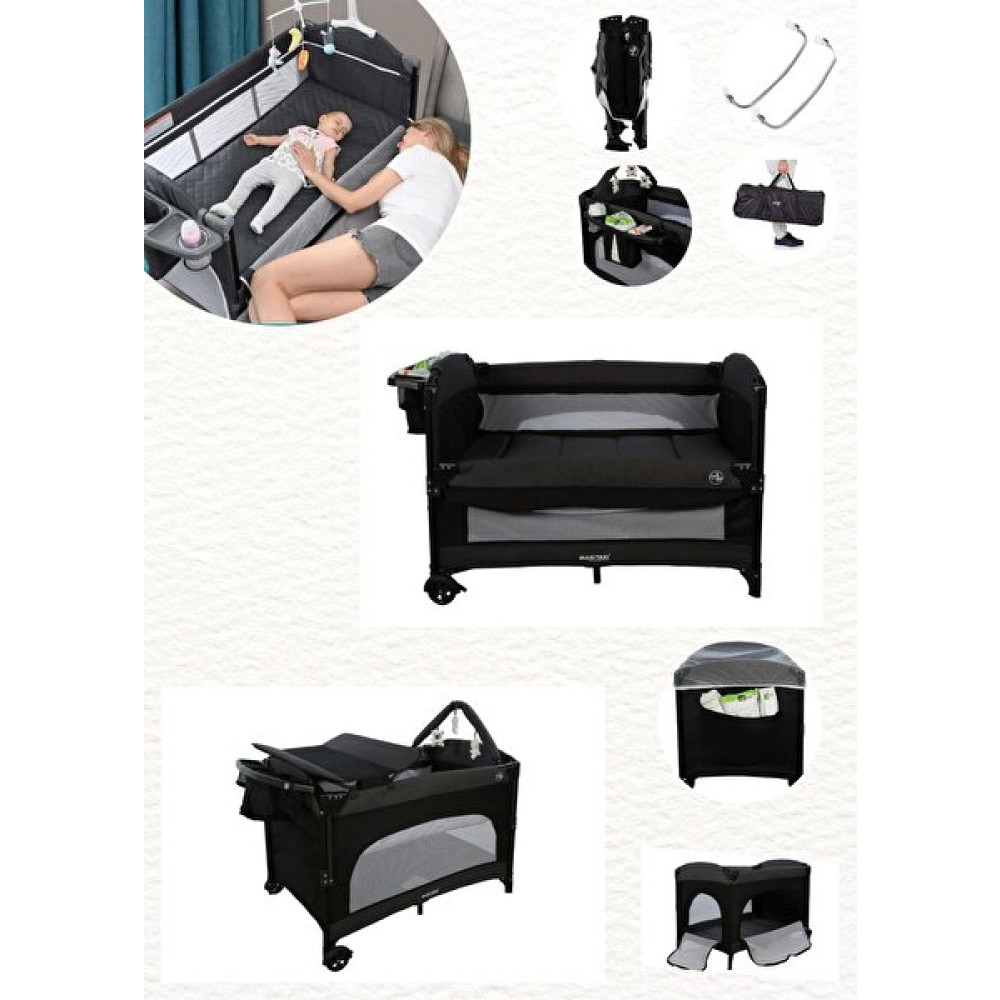 Maxi Taxi Karolin 4'ü 1 Arada Lüks 70x110 CM Anne Yanı Oyun Park Yatak Bebek Oyun Parkı & Beşikleri Fiyatı