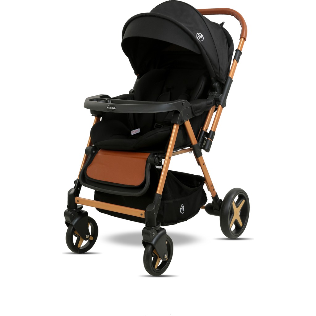 Maxi Taxi Milano Çift Yönlü Mama Tablalı Bebek Arabası - Siyah Bebek Arabası ve Pusetler Fiyatı