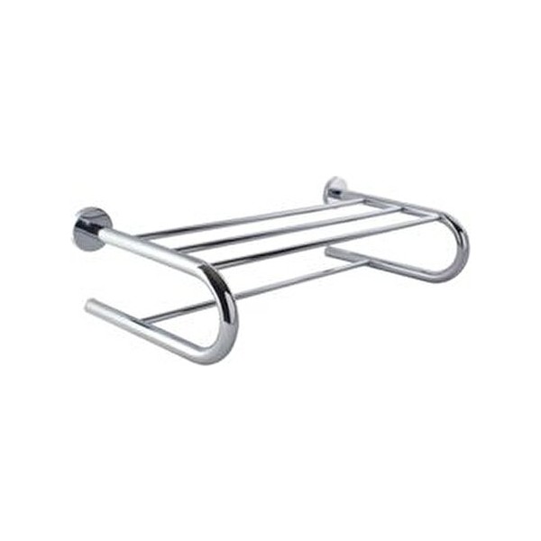 MaxiFlow Gümüş Renkli Destekli Raf Havluluk 16x31x51 cm Paslanmaz Malzeme ile Şık Tasarım - Bej El / Yüz Havlusu Fiyatı