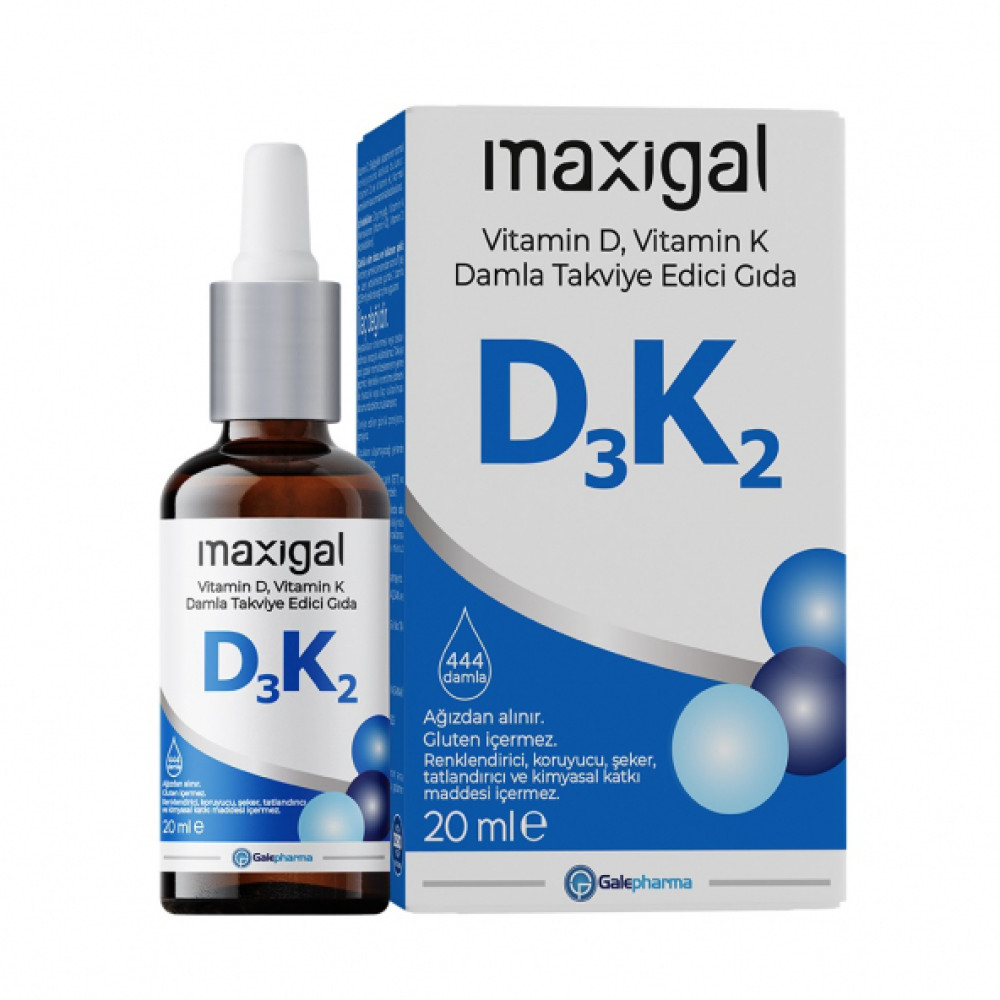 Maxigal D3k2 20Ml Damla Takviye Edici Gıda Kişisel Bakım Gereçleri Fiyatı