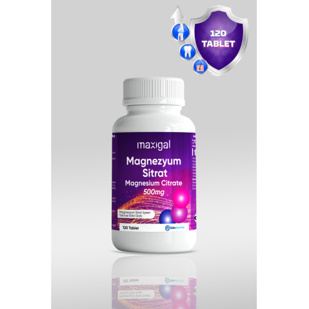 Maxigal Magnezyum Sitrat 120 Tablet Kişisel Bakım Gereçleri Fiyatı