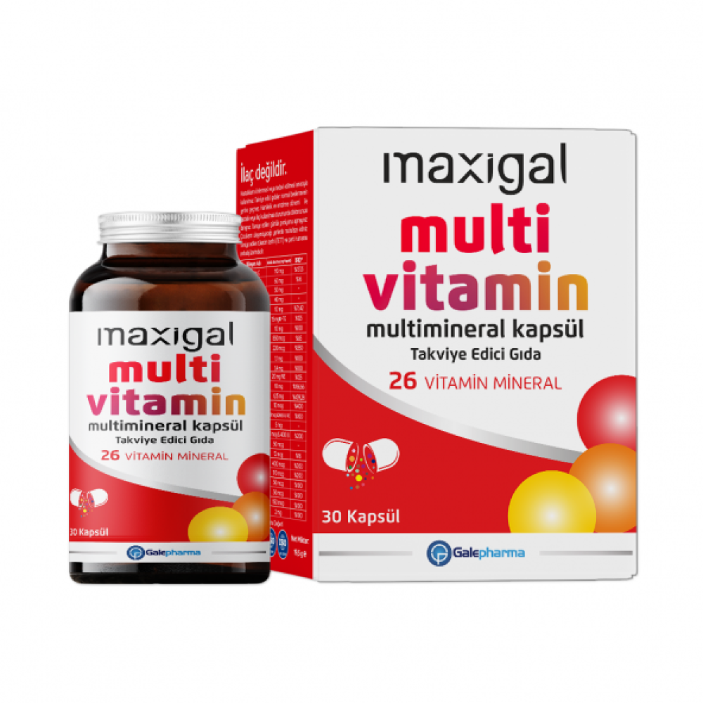 Maxigal Multivitamin Multimineral 30 Kapsul Kişisel Bakım Gereçleri Fiyatı