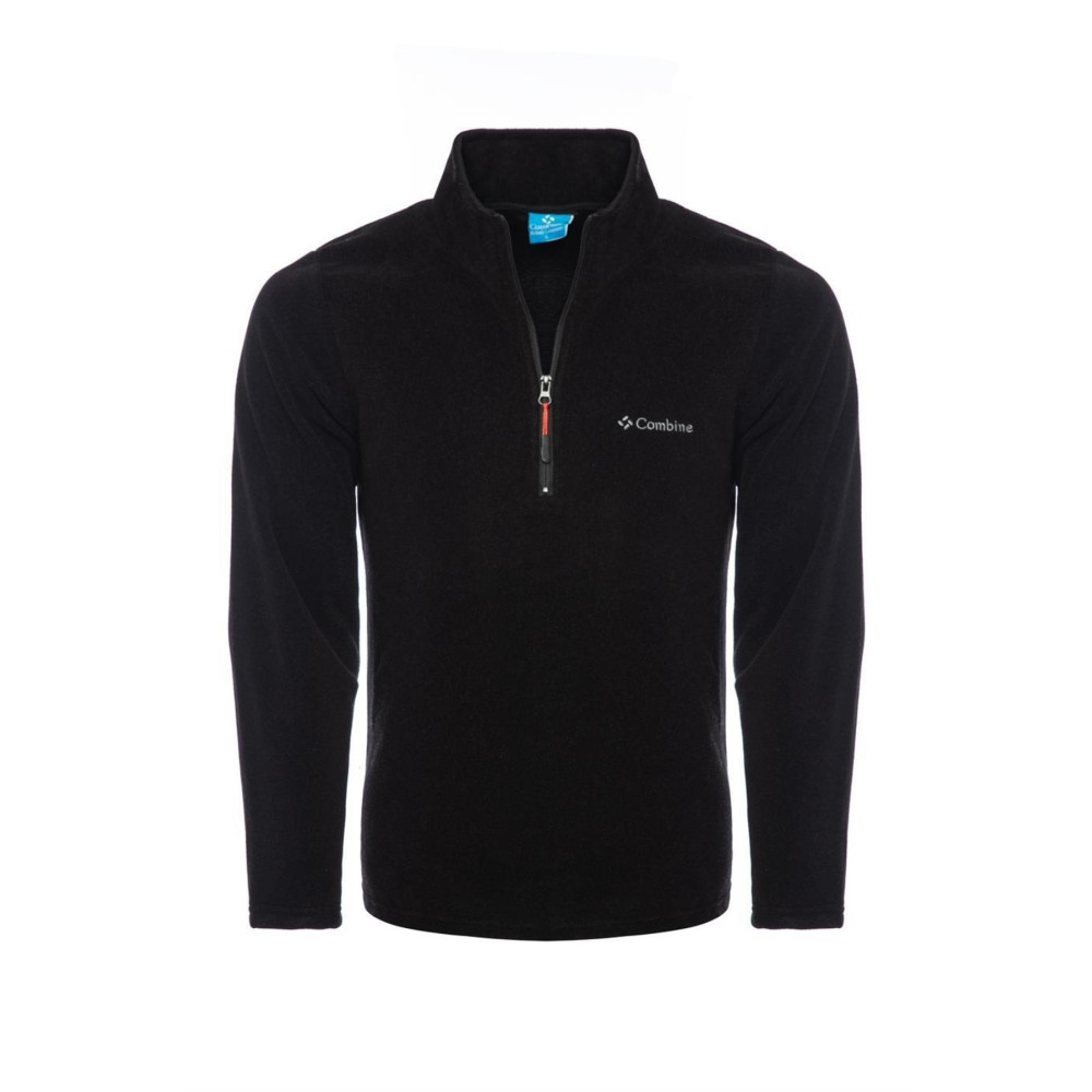 MAXIMILLIAN Erkek Polar Siyah Renk Yarım Fermuarlı Bato Yaka Outdoor Polar XL Beden Kadın Giyim Fiyatı