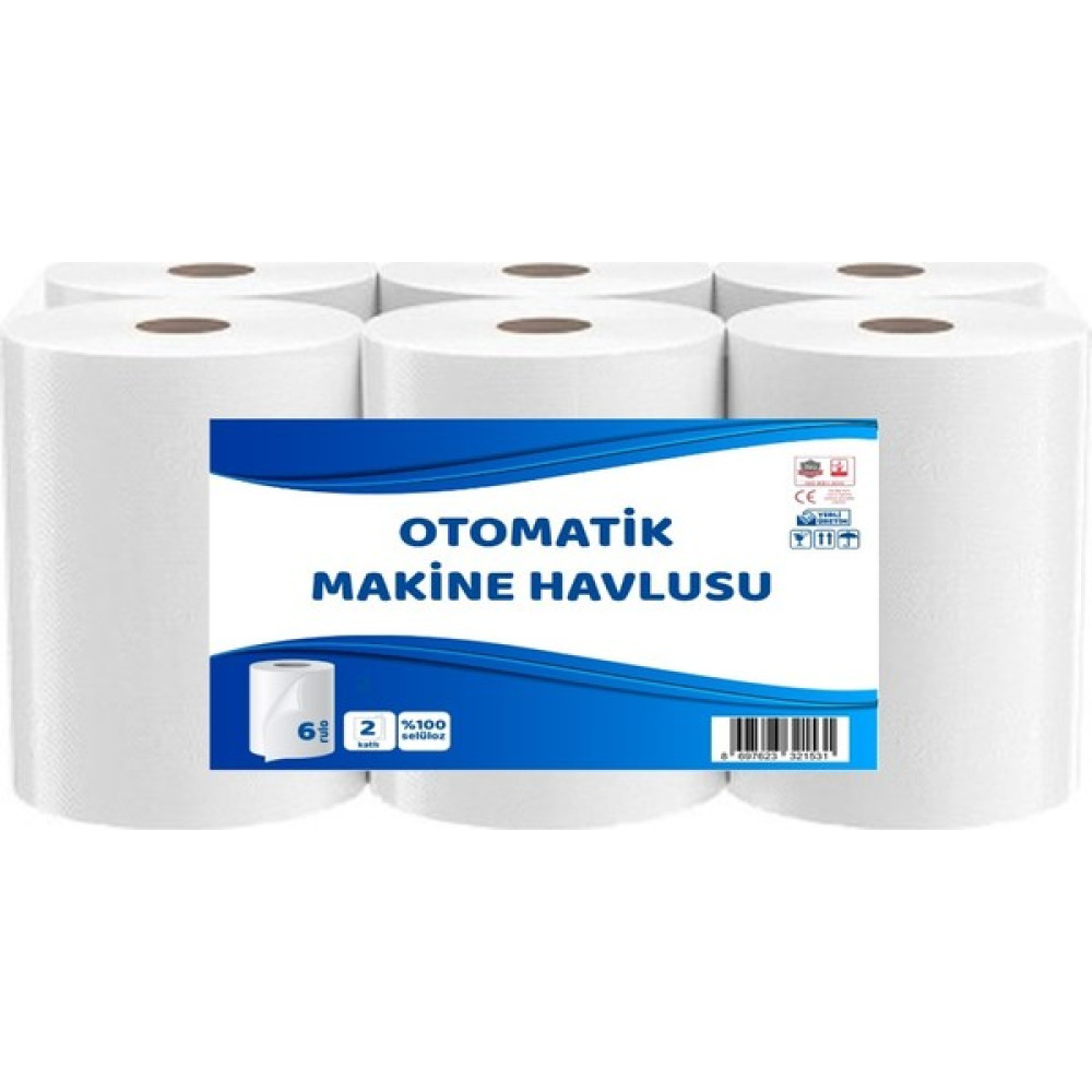 Maximum Otomatık Hareketli Makine Havlusu 6 Rulo 2 kg Katlı Kağıt Havlu Kağıt Havlu Fiyatı