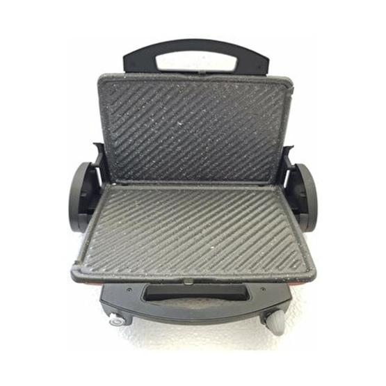 Maximus MX5015 2000 W 6 Adet Pişirme Kapasiteli Teflon Çıkarılabilir Plakalı Izgara ve Tost Makinesi Kırmızı