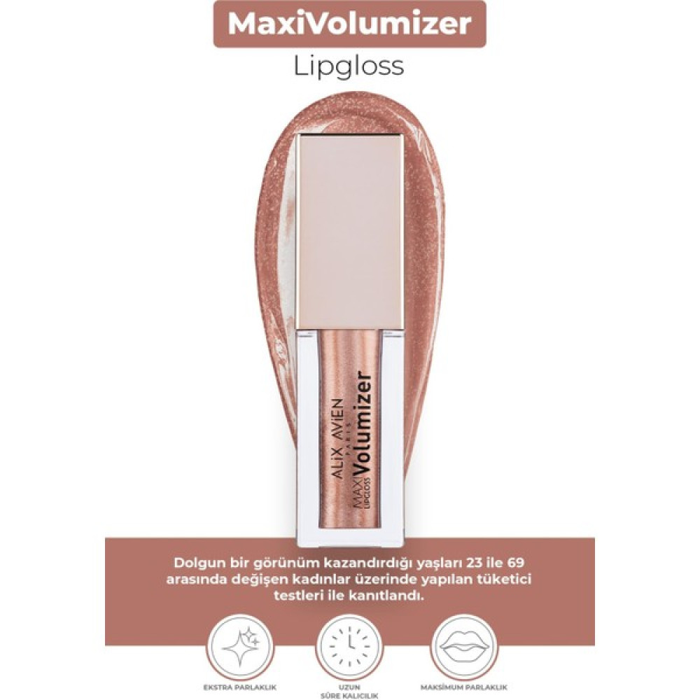 Maxivolumizer Lipgloss 209 - Rosy Copper - Kalıcı ve Nemlendirici Ruj - Dolgunlaştırıcı Etki Rujlar & Dudak Parlatıcıları Fiyatı