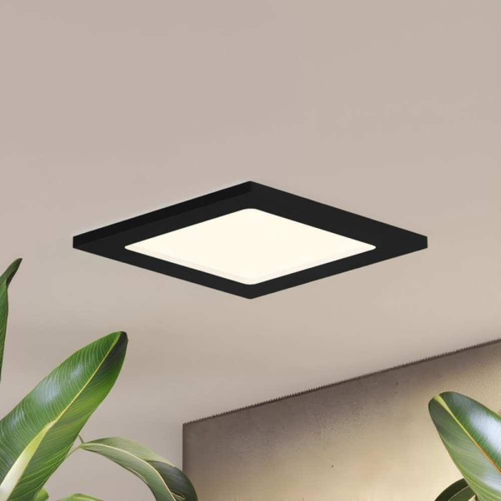 Maxled MX-1030G - 6W 3000K Gün Işığı | Siyah Kasa Sıva Altı Kare LED Panel - 3000K - Günışığı Diğer Fiyatı