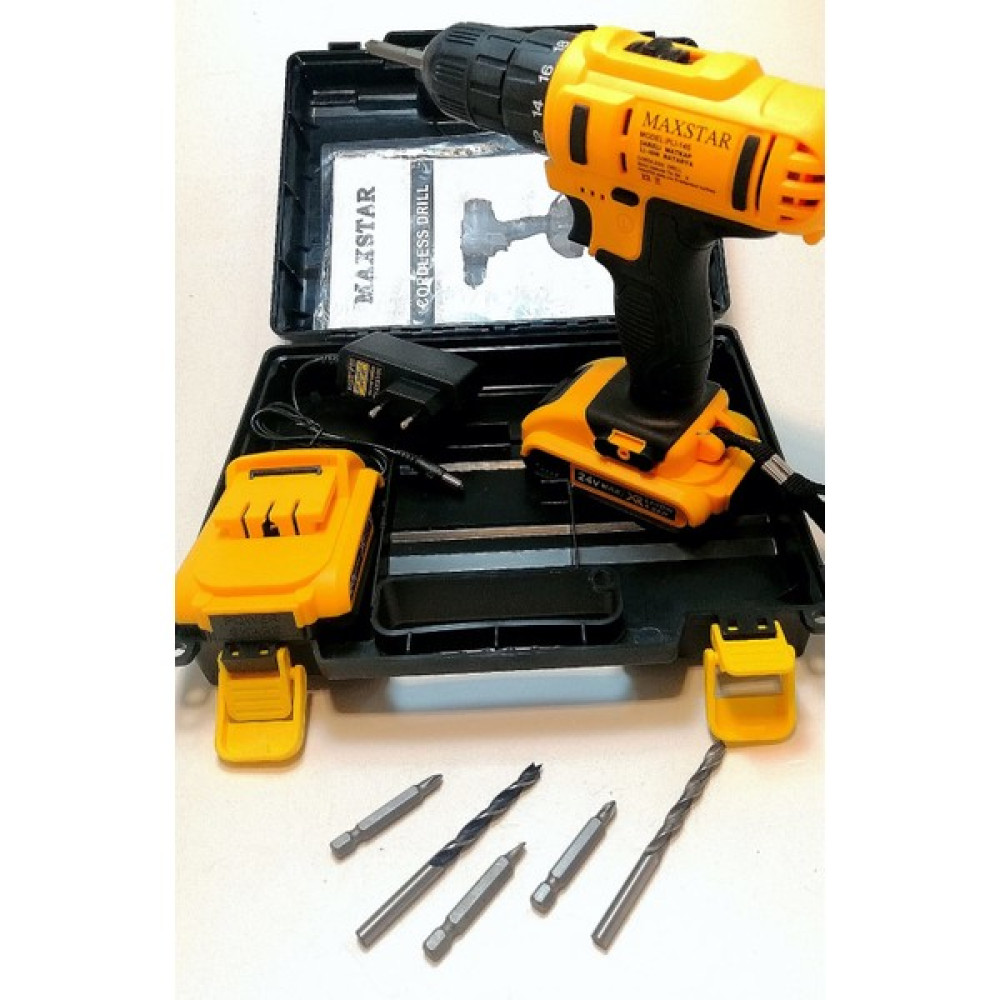 Maxstar 24V Şarjlı Matkap +5 Adet Uç + Çift Batarya Elektrikli El Aletleri Fiyatı