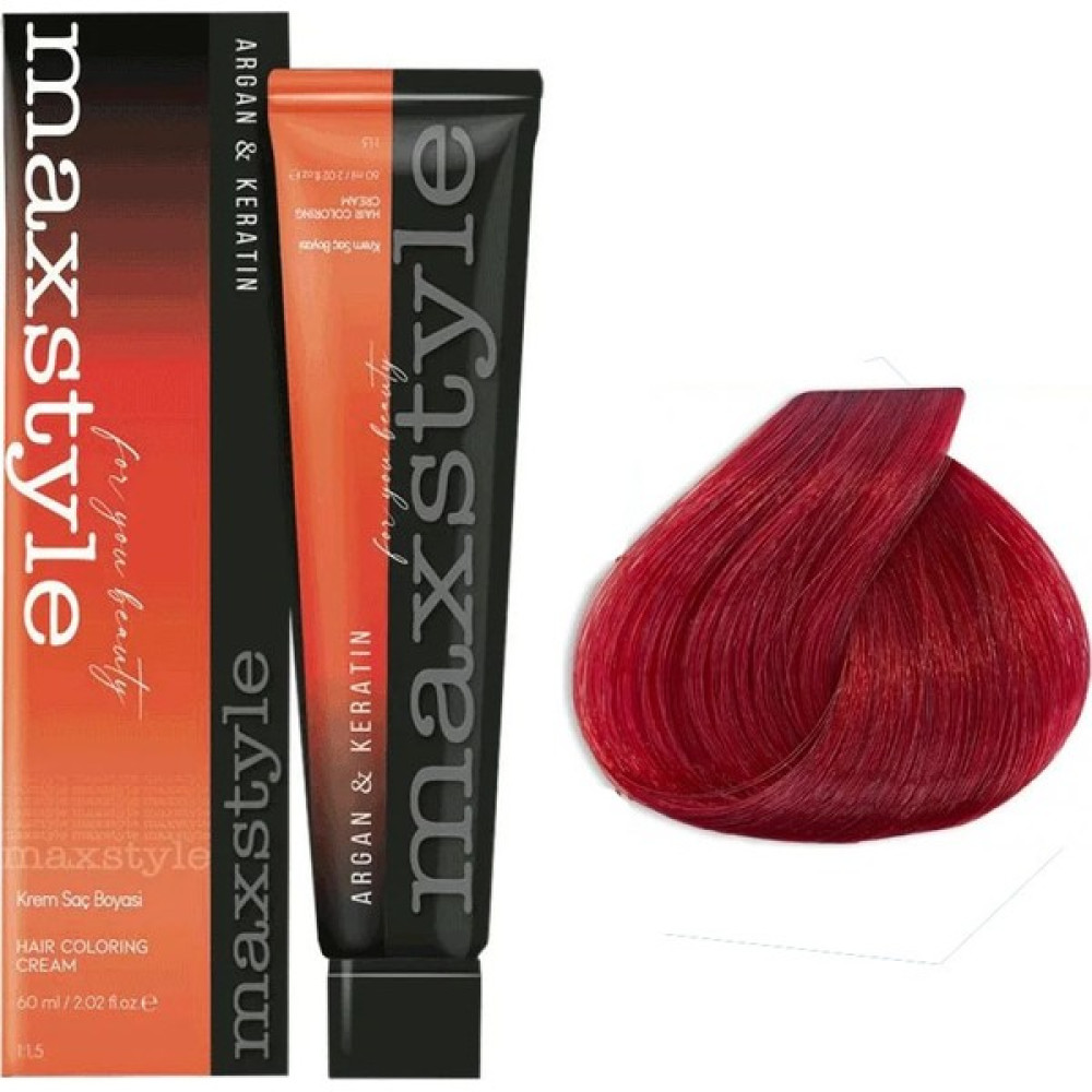Maxstyle Argan Keratin Saç Boyası 66.46 Çilek Kızılı Saç Boyası Fiyatı