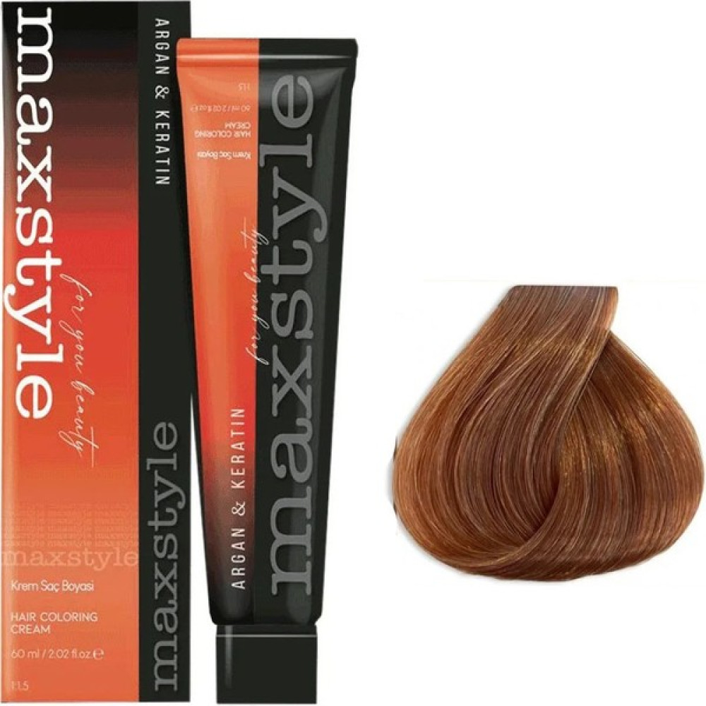 Maxstyle Argan Keratin Saç Boyası 7.34 Karamel Saç Boyası Fiyatı