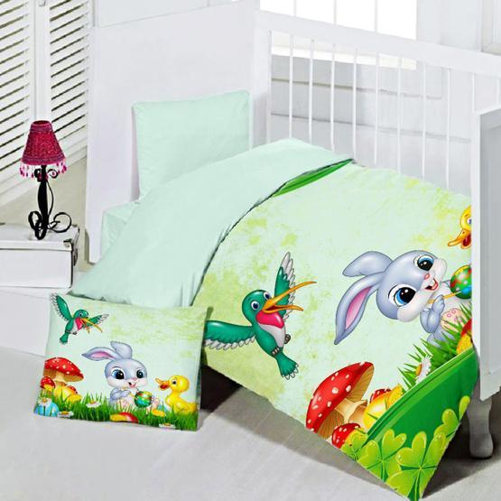 Maxstyle Baby Garden 120x180 cm Renkli Bebek Nevresim Takimi