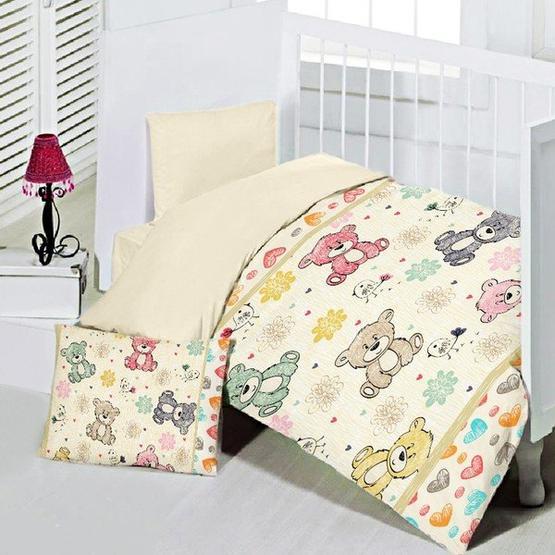 Maxstyle Jelibon 120 x 180 cm Renkli Bebek Nevresim Takimi