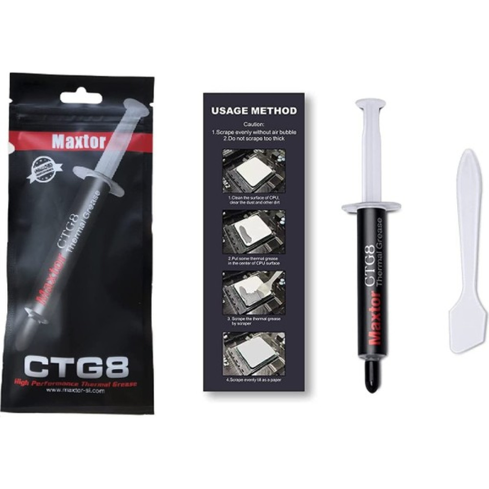 Maxtor Orjinal Maxtor CTG8E 10gr 12,8 W/m.k Termal Macun - 10 gr Soğutucular Fiyatı