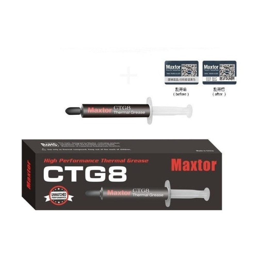 Maxtor Orjinal Maxtor CTG8E 20gr 12,8 W/m.k Termal Macun Soğutucular Fiyatı