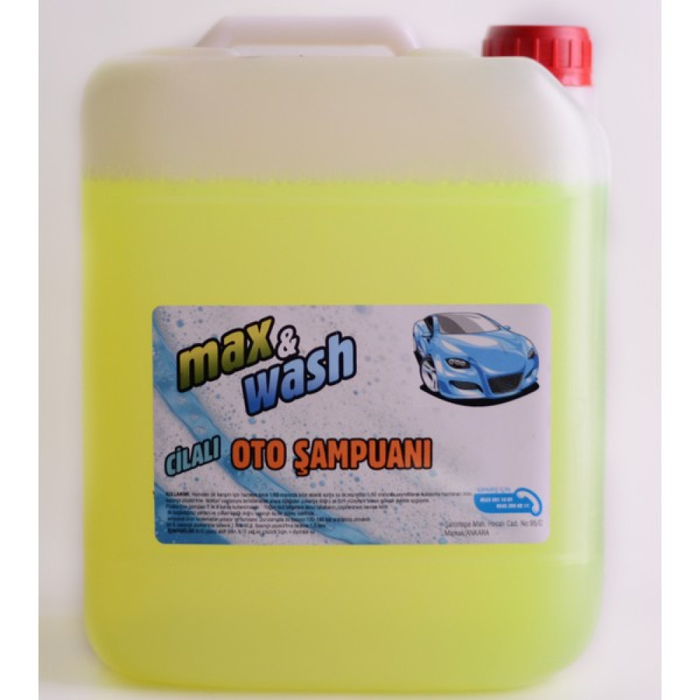 Max&Wash 20 Kg.cilalı Oto Şampuanı Cilalı Oto Yıkama Köpüğü 1/60 Konsantre Oto Yıkama Ürünleri Fiyatı