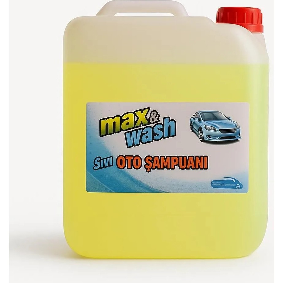 Max&Wash 4KG Cilalı Oto Şampuanı-Cilalı Oto Yıkama Köpüğü Extra Cilalı 1/60 Oran Konsantre Oto Yıkama Ürünleri Fiyatı