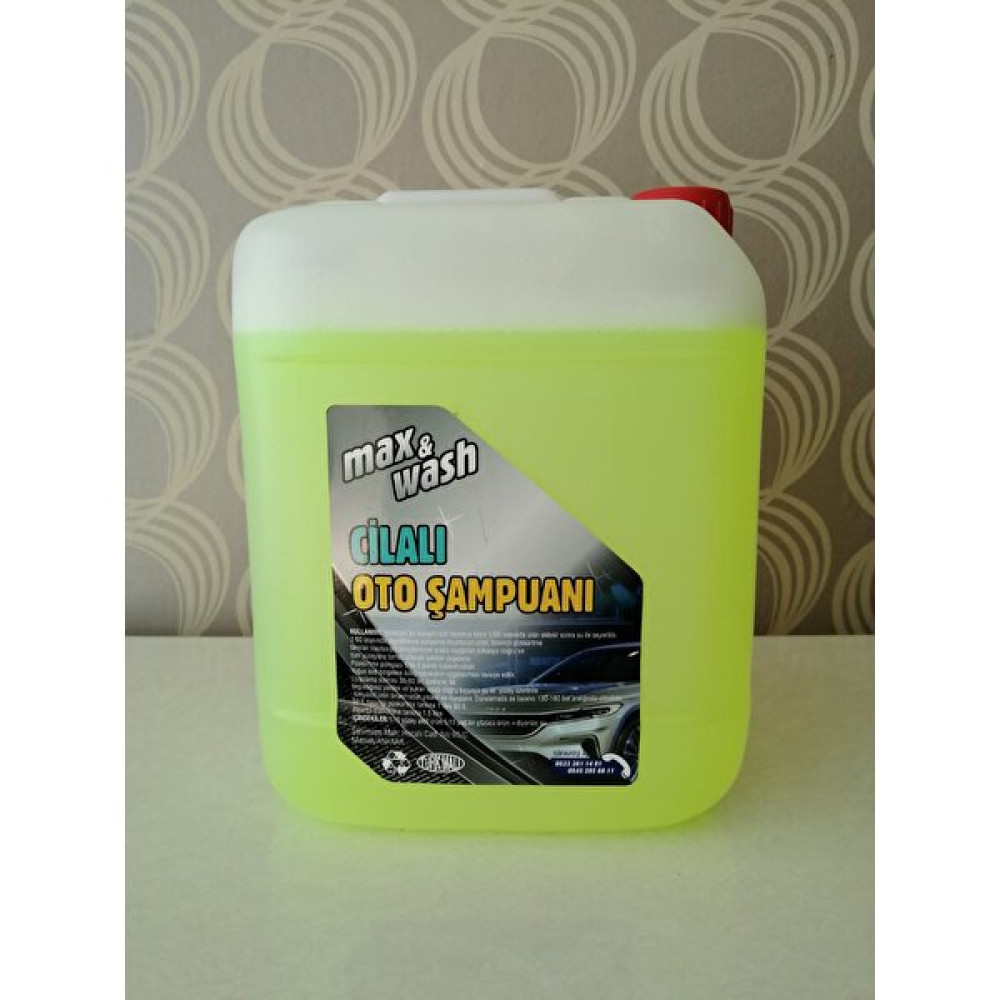 Max&Wash Cilalı Oto Şampuanı-Cilalı Oto Yıkama Köpüğü Extra Cilalı 1/60 Oran Konsantre 4 Kg Oto Yıkama Ürünleri Fiyatı