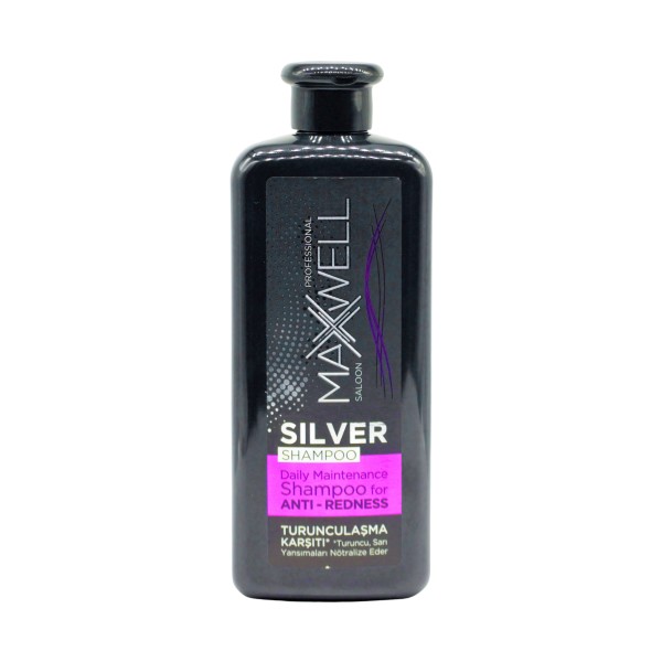 Maxwell Silver Şampuan 500 ml - Turunculaşma Karşıtı, Tuzsuz & Parabensiz Özel Formül - Gri, Sarı ve Platin Saçlar İçin Nemlendirici Mor Şampuan Diğer Fiyatı