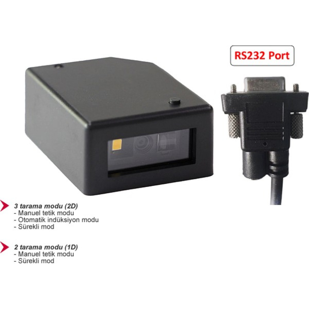 Maxwera MW-101R 2d Barkod OKUYUCU-RS232/COM - RS232 COM - Siyah Yazıcılar Fiyatı