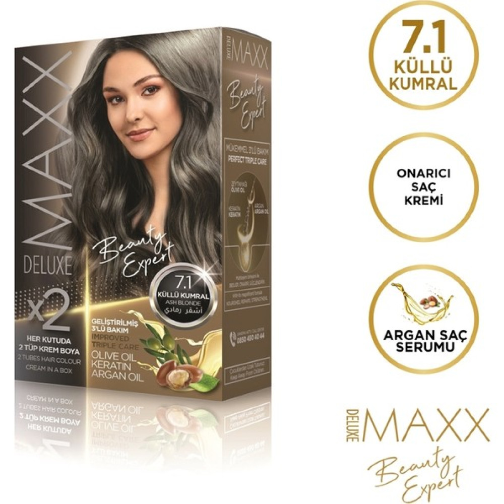MAXX DELUXE BEAUTY EXPERT 7.1 Küllü Kumral Set Boya Saç Boyası Fiyatı