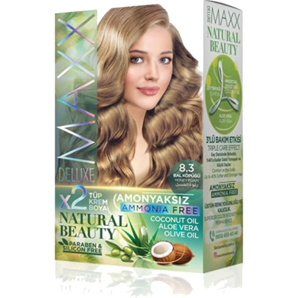 Maxx Deluxe Natural Beauty Amonyaksız Saç Boyası 8.3 Bal Köpüğü Saç Boyası Fiyatı