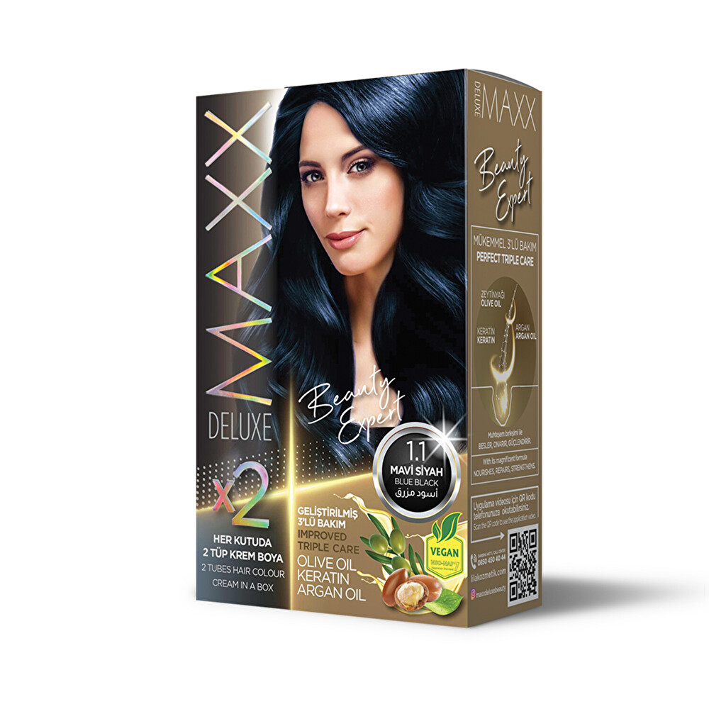 Maxx Deluxe Set Boya 1.1 Gece Mavisi Saç Boyası Fiyatı