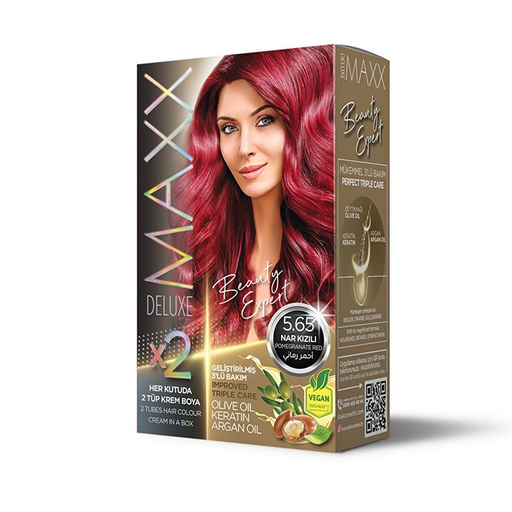 Maxx Deluxe Set Boya 5.65 Çilek Kırmızısı Saç Boyası Fiyatı