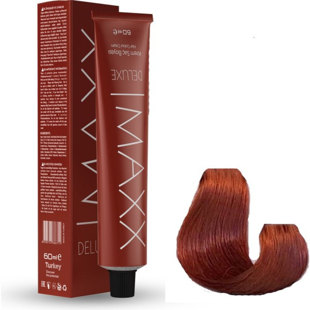 Maxx Deluxe Tüp Boya 8.45 Tarçın Bakır 60 ml x 4 Adet + Sıvı Oksidan 4 Adet Saç Boyası Fiyatı