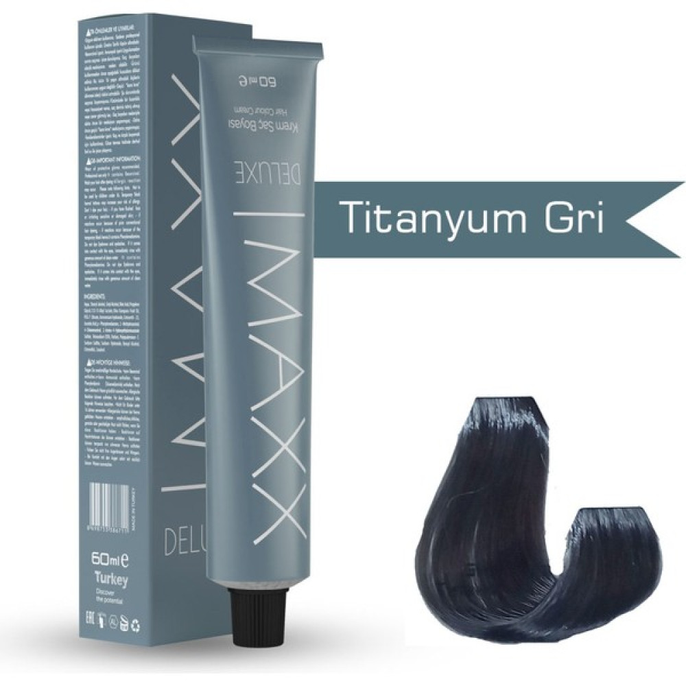 Maxx Deluxe Tüp Boya Titanyum Gri 60 ml Saç Boyası Fiyatı
