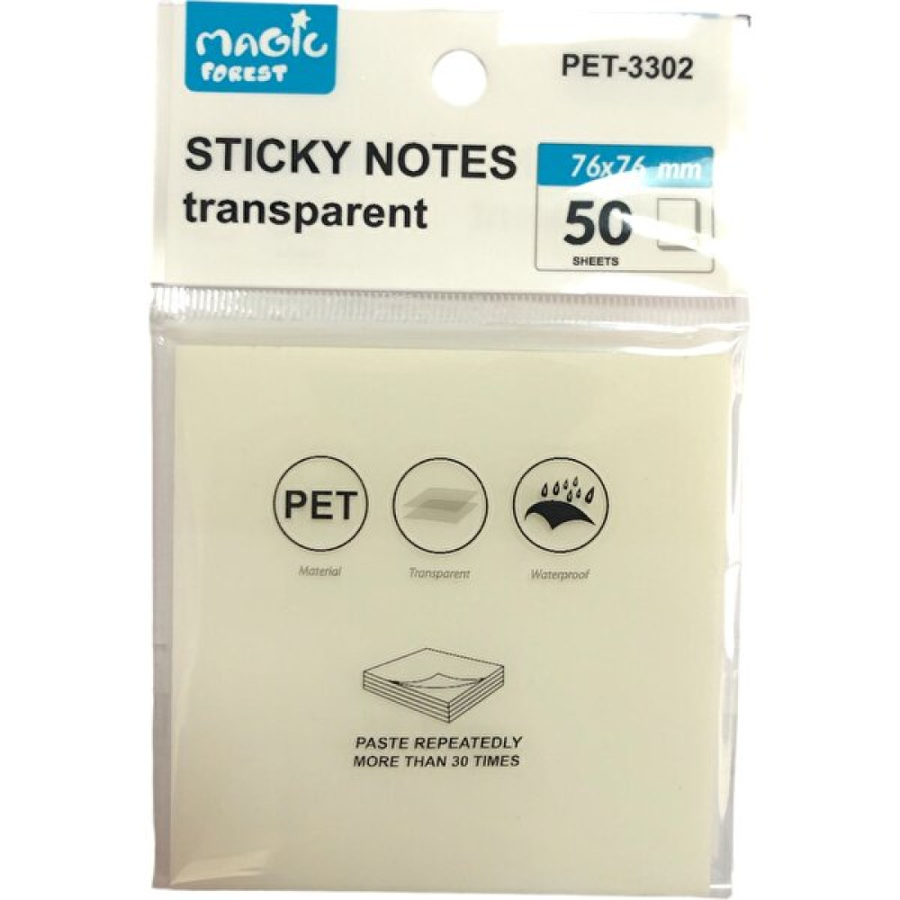 Maxx Sticky Notes Şeffaf Post-It 76X76 - 50 Yaprak - Beyaz Not Defteri & Bloknot Fiyatı