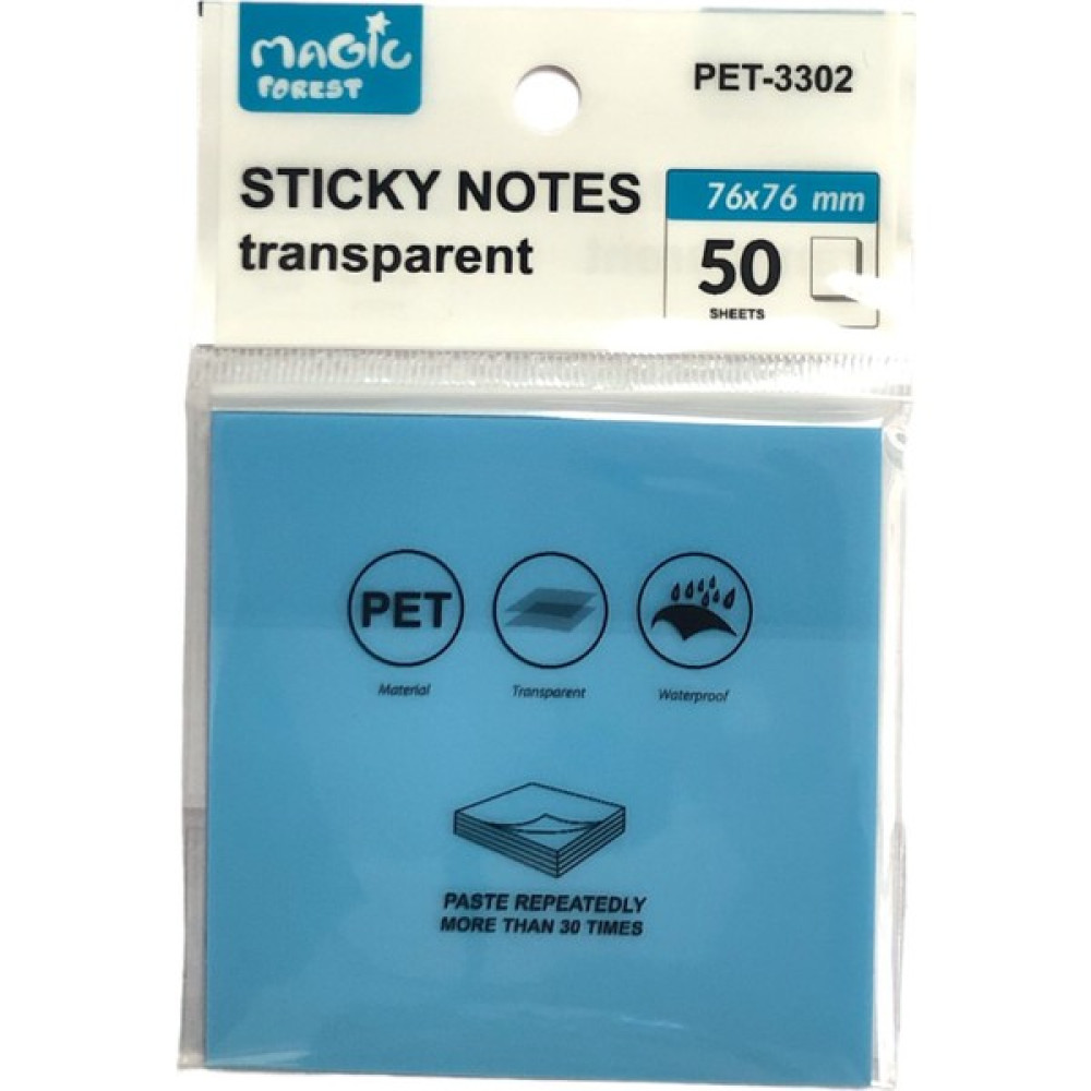Maxx Sticky Notes Şeffaf Post-It 76X76 - 50 Yaprak - Mavi Not Defteri & Bloknot Fiyatı