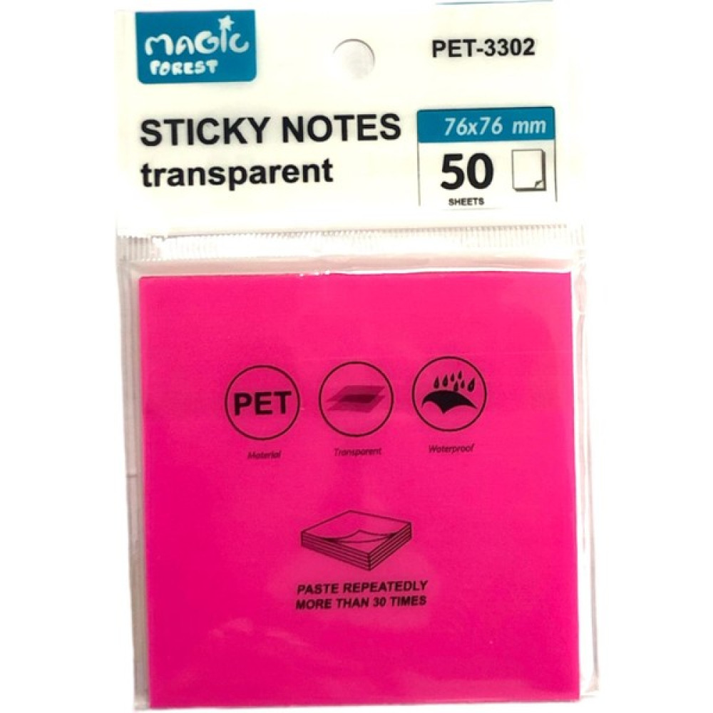 Maxx Sticky Notes Şeffaf Post-It 76X76 - 50 Yaprak – Neon Pembe Not Defteri & Bloknot Fiyatı