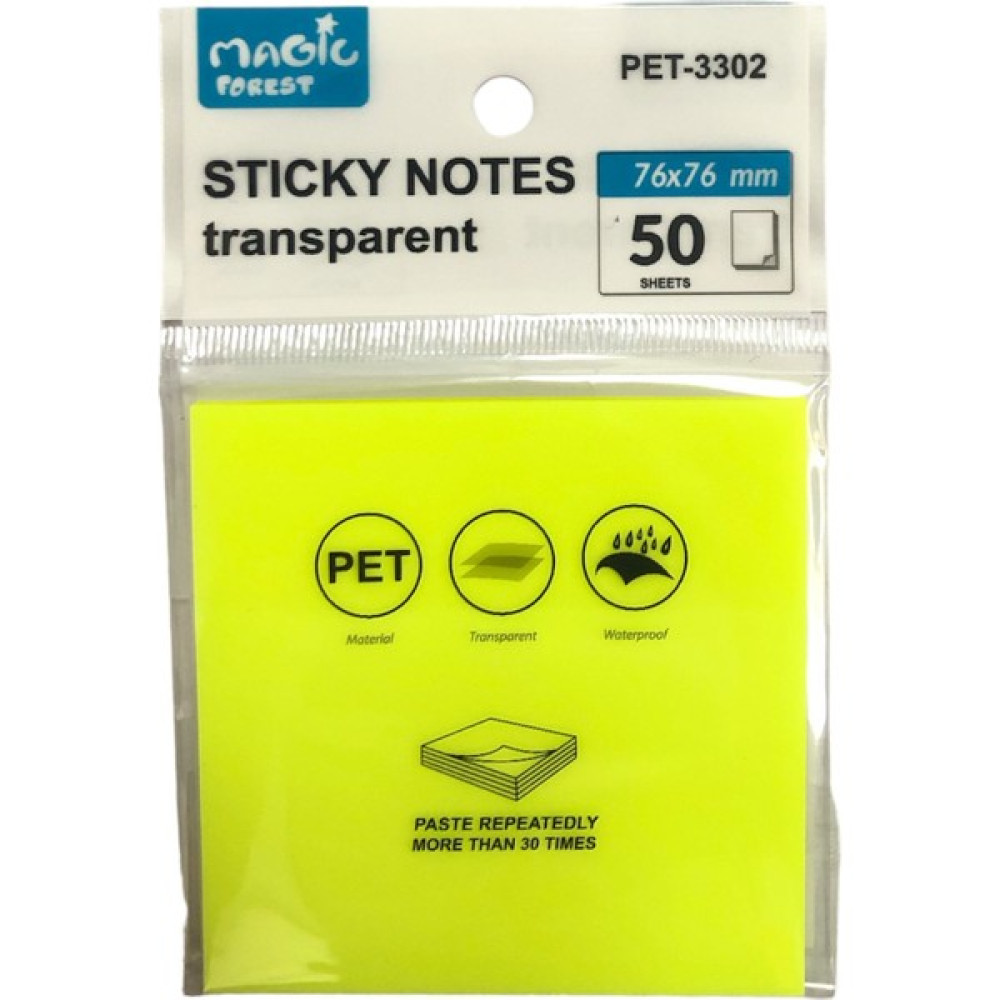 Maxx Sticky Notes Şeffaf Post-It 76X76 - 50 Yaprak – Neon Sarı Not Defteri & Bloknot Fiyatı