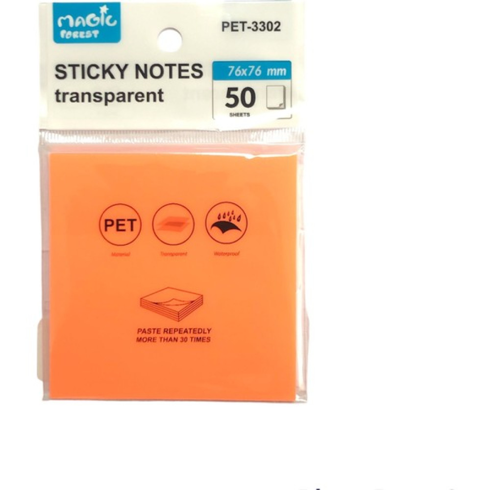 Maxx Sticky Notes Şeffaf Post-It 76X76 - 50 Yaprak – Neon Turuncu Not Defteri & Bloknot Fiyatı
