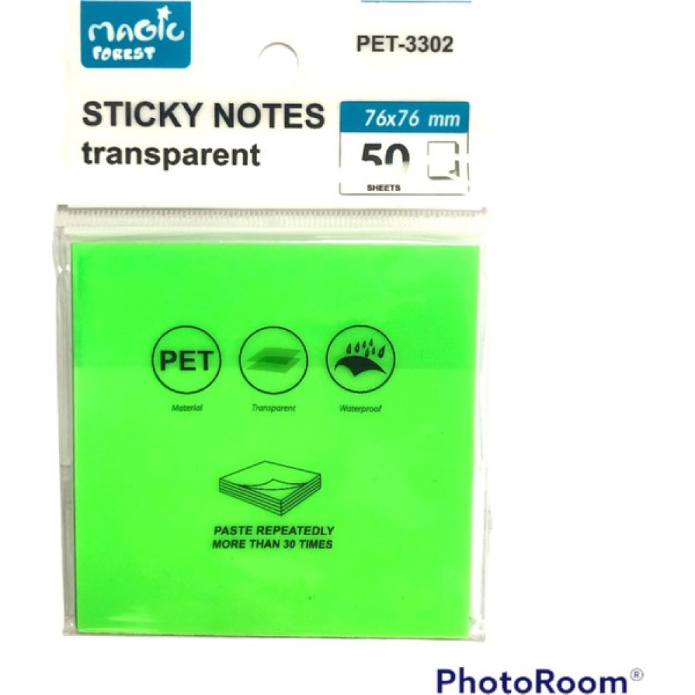 Maxx Sticky Notes Şeffaf Post-It 76X76 - 50 Yaprak - Neon Yeşil Not Defteri & Bloknot Fiyatı