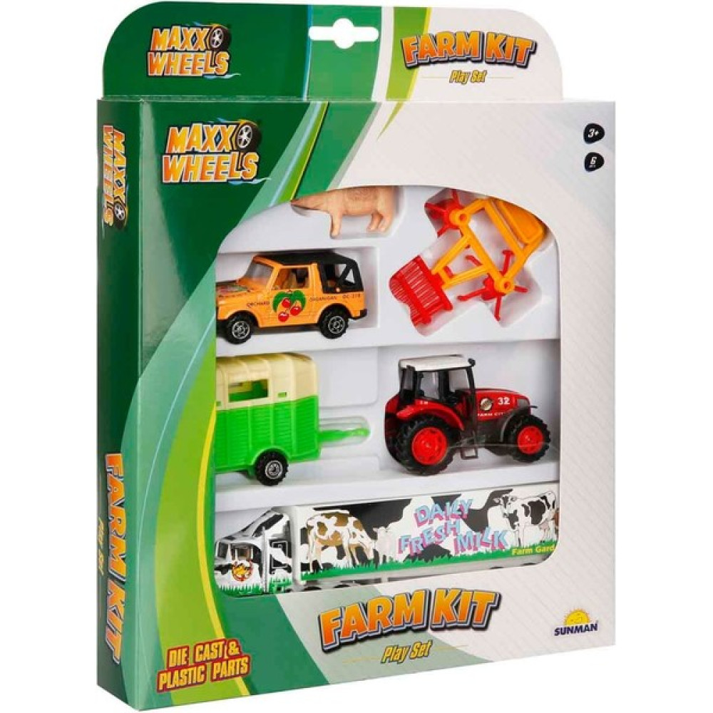 Maxx Wheels Araçlı Çiftlik Seti - Domuz - Color-08 Oto Boyaları Fiyatı