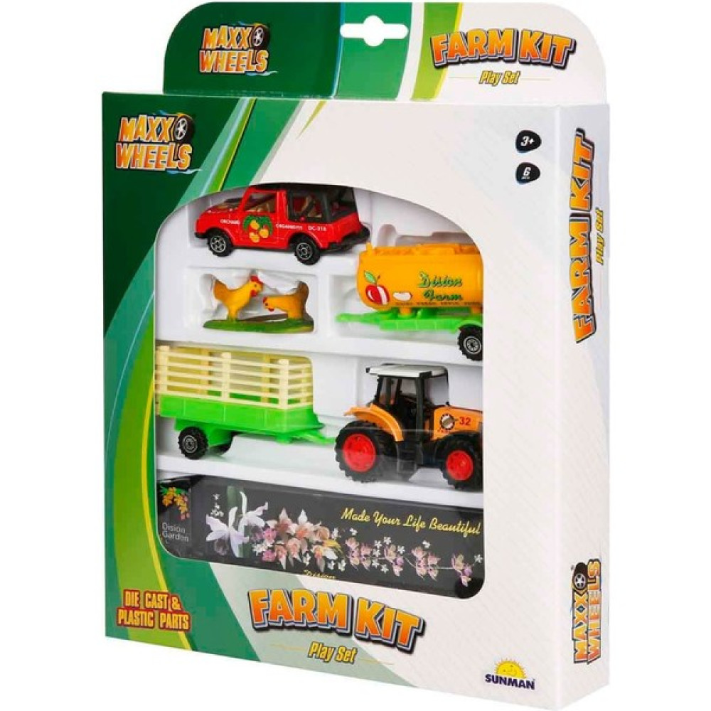 Maxx Wheels Araçlı Çiftlik Seti - Tavuk - Renkli Oto Boyaları Fiyatı