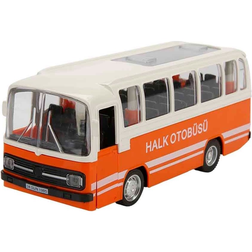 Maxx Wheels Sesli ve Işıklı Nostaljik Halk Otobüsü 15 Cm. - Turuncu Oyun & Hobi Fiyatı
